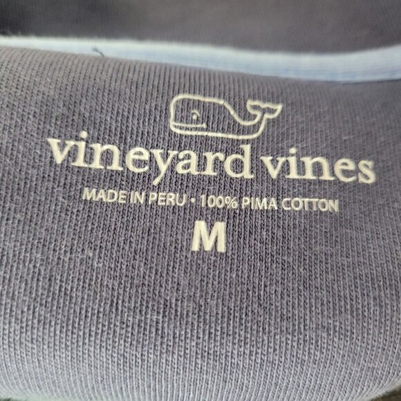 Vineyard Vines UNISEX Mint Green Half-Zip Pullover  Pima Cotton Whale Logo - Picture 10 of 12